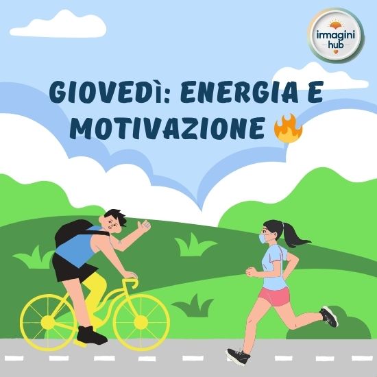 Immagine che trasmette energia e motivazione, con colori vivaci e un messaggio ispiratore.