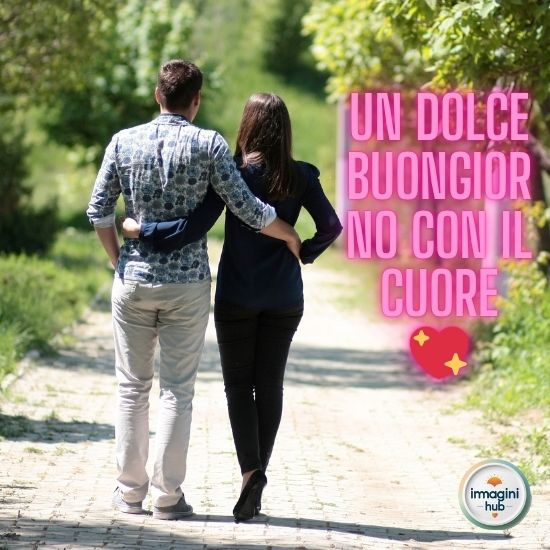 Un dolce buongiorno con un messaggio che invita a riflettere su ciò che è veramente importante nella vita.